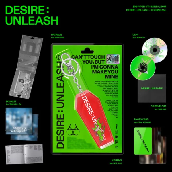 ENHYPEN - ("6th Mini Album [DESIRE : UNLEASH] KEYRING Ver.") - Imagen 2
